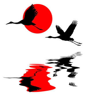 天空中的起重機(jī)插圖