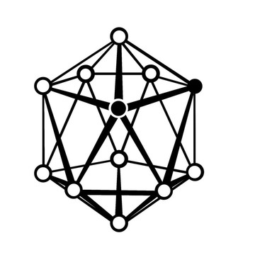白色分子的輪廓