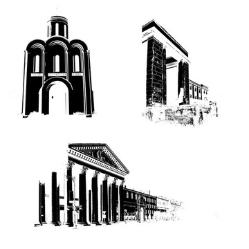 旧时代的建筑剪影
