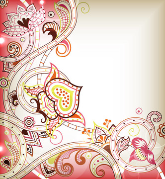 粉紅色花的背景