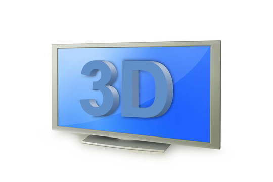 三維電視屏幕3D文本