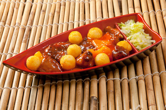 牛肉蔬菜特寫