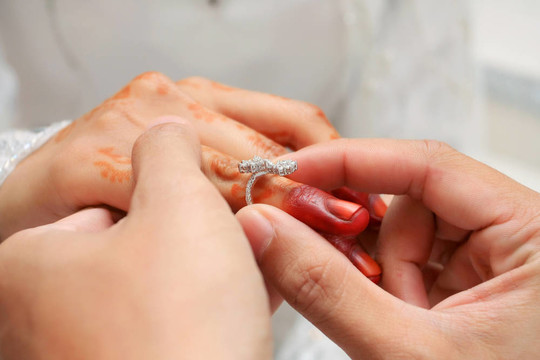 戴結(jié)婚戒指