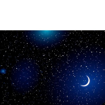 空間景觀的月亮