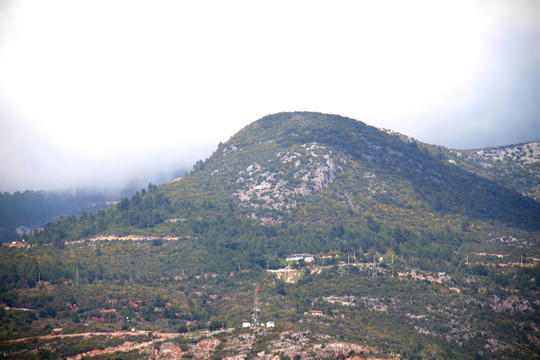 alanyas地中海海岸線和奧斯曼城堡（土耳其）