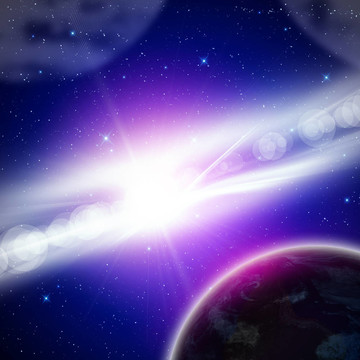 太空中的行星