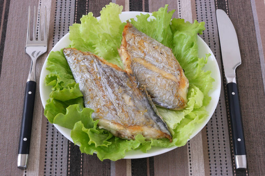 油炸魚生菜