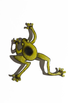 白色金屬綠蛙