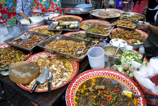 泰國街頭食品在泰國曼谷