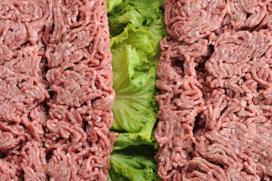 生肉；近距離