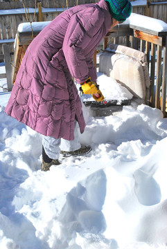 冬天的雪。