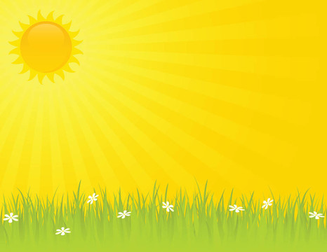 陽光明媚的夏日