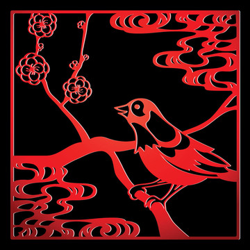 剪紙的鳥(niǎo)