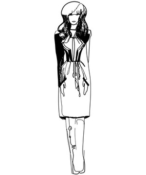 女孩素描