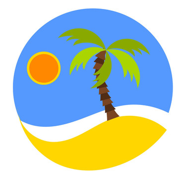 海灘的標(biāo)志