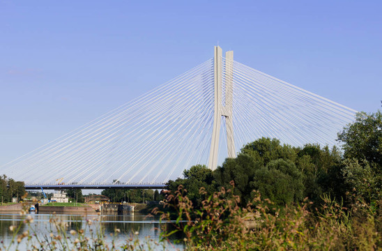 在弗羅茨瓦夫redzinski橋；近景