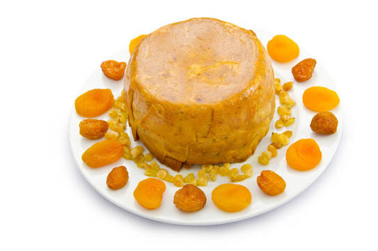 傳統(tǒng)阿塞拜疆飯盛在盤