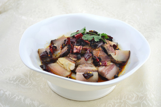 豆豉蒸臘肉
