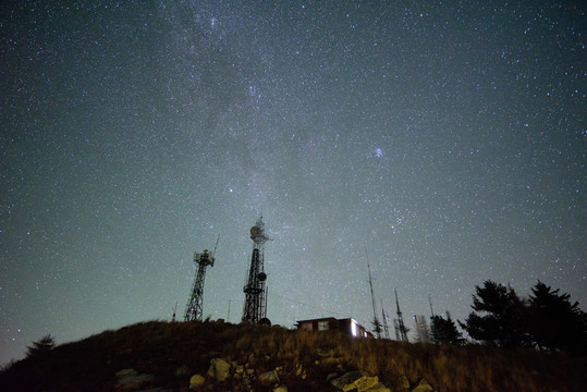 河北省承德霧靈山星空銀河