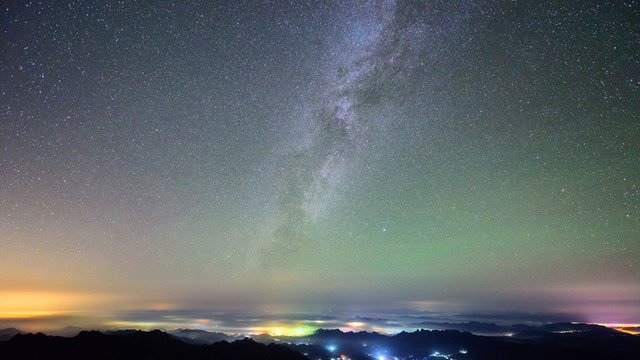 河北省承德霧靈山星空銀河