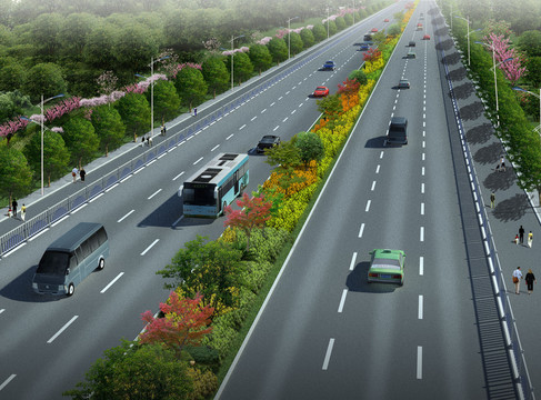 道路效果圖