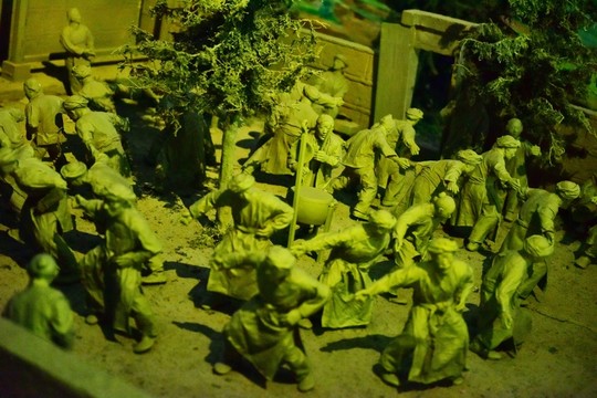 土家族擺手舞雕塑