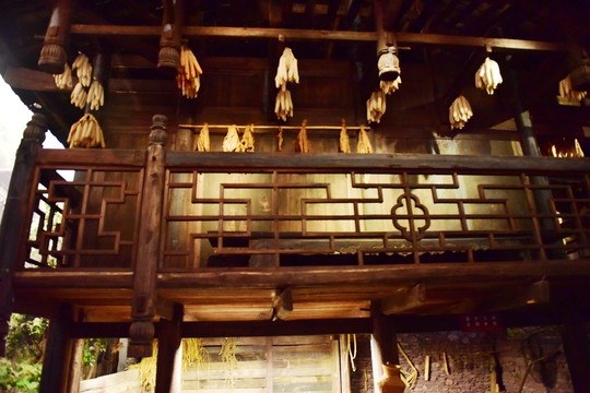 湖北恩施土家族吊腳樓建筑模型