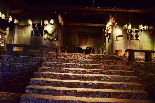 湖北恩施土家族吊腳樓建筑模型