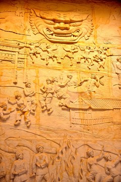 湖北恩施市博物館擺手舞雕塑
