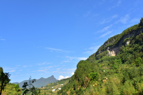 湖北恩施市麂子渡村落風(fēng)光風(fēng)景