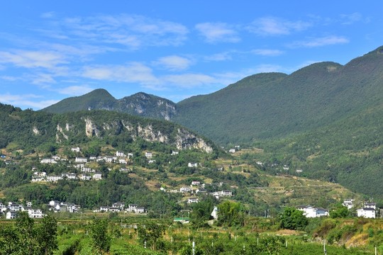 湖北恩施市麂子渡村落風(fēng)光風(fēng)景
