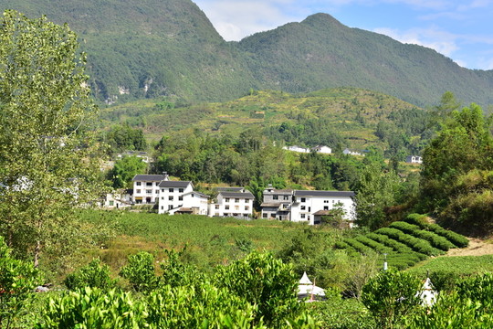 湖北恩施市麂子渡村落風(fēng)光風(fēng)景