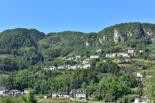 湖北恩施市麂子渡村落風(fēng)光風(fēng)景