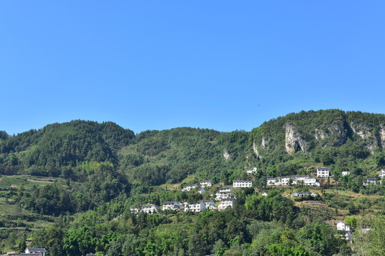 湖北恩施市麂子渡村落風(fēng)光風(fēng)景