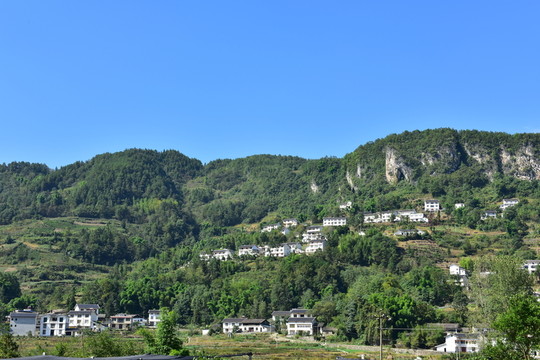 湖北恩施市麂子渡村落風(fēng)光風(fēng)景