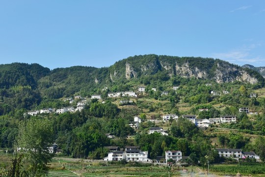 湖北恩施市麂子渡村落風(fēng)光風(fēng)景