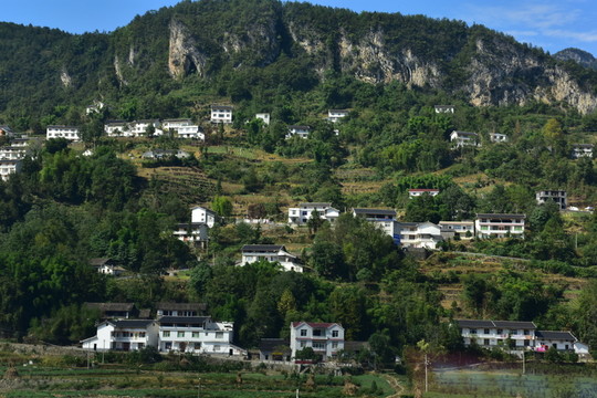 湖北恩施市麂子渡村落風(fēng)光風(fēng)景