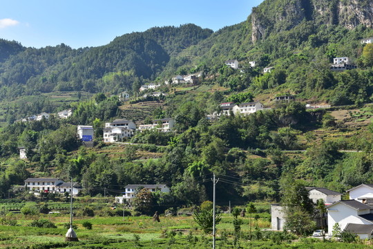 湖北恩施市麂子渡村落風(fēng)光風(fēng)景