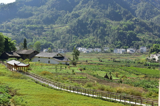 湖北恩施市麂子渡村落風(fēng)光風(fēng)景