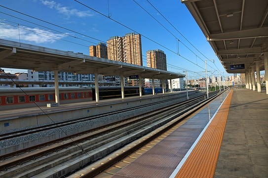 綿陽火車站站臺