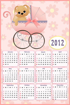 嬰兒日歷為2012