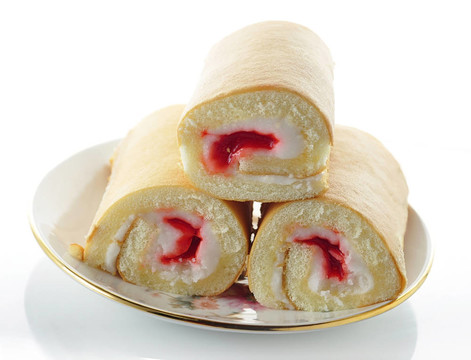 奶油和Strawberry卷