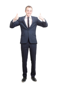 豎起大拇指