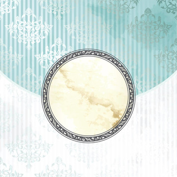 白色和藍(lán)色的維多利亞復(fù)古