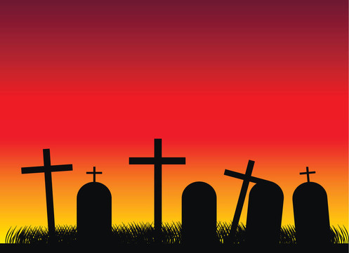 墓地的黃昏