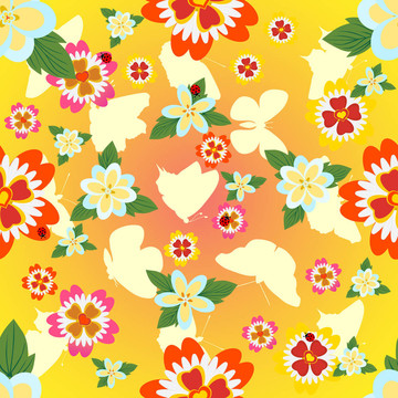 蝴蝶和花朵
