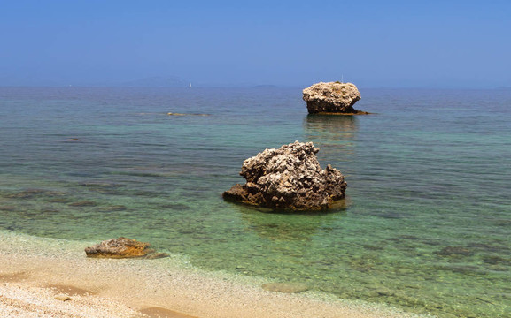 砂巖地層在Kefalonia