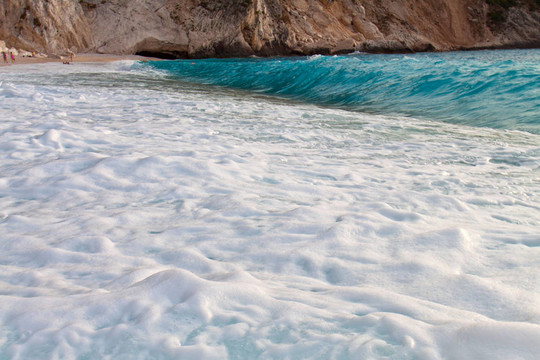 mirtos海灘在希臘的Kefalonia島