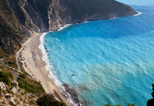 mirtos海灘在希臘的Kefalonia島