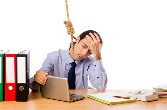 商人與自殺的想法